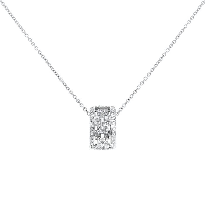 [：Polaidi]PARENTESI NECKLACE SILVER DIAMOND