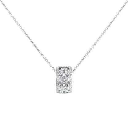 [：Polaidi]PARENTESI NECKLACE SILVER DIAMOND