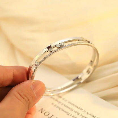 [Polaidi Jewelry]Move Romane Diamond Bangle Bracelet