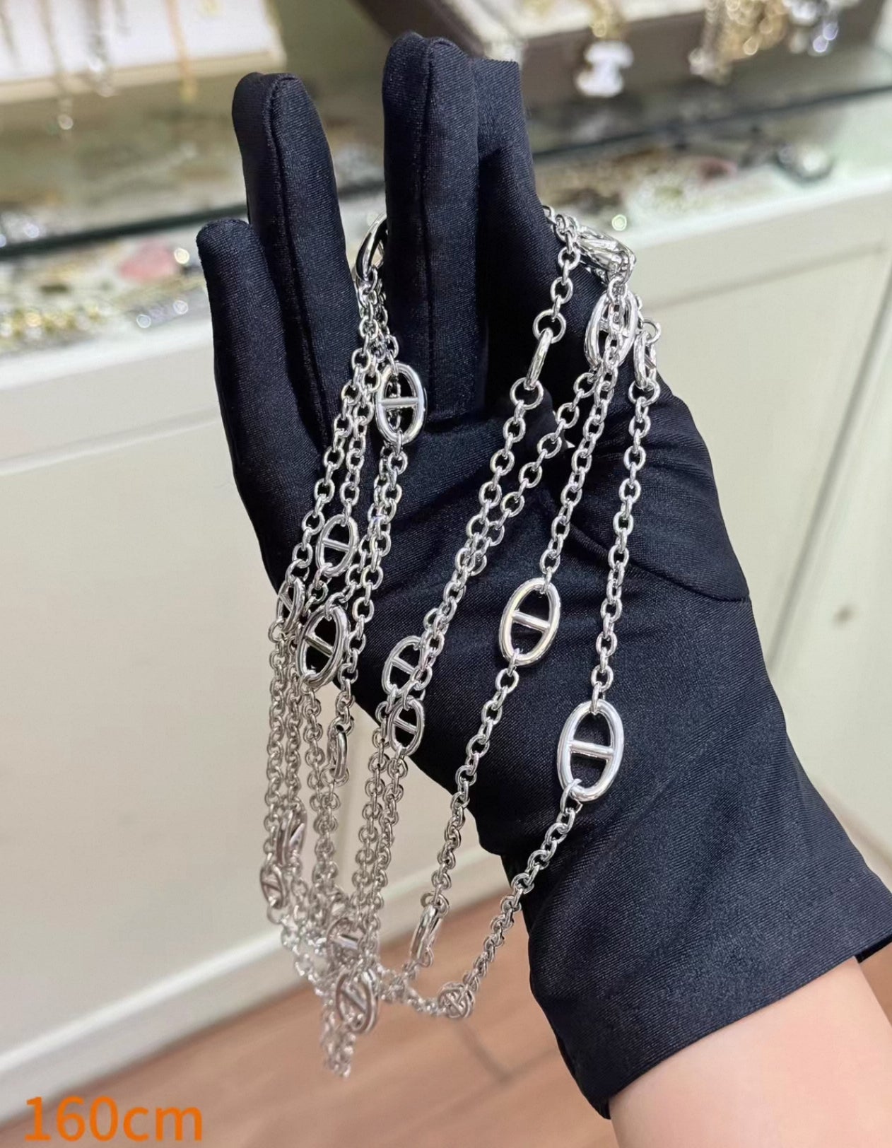 [:Polaidi Jewelry]POP H スカイブルー ネックレス