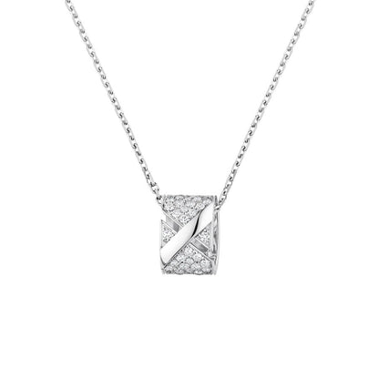 [：Polaidi Jewelry]LIENS EVIDENCE DIAMOND PAVED NECKLACE