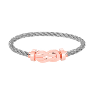 [Perlaura Jewelry ]CHANCE LARGE 8 FIGURE BUCKLE NO DIAMOND BRACELET ROSE GOLD