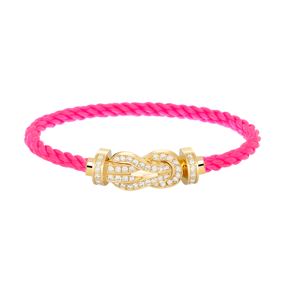 [：Polaidi Jewelry]CHANCE LARGE 8 FIGURE BUCKLE FULLDIAMOND BRACELET GOLD