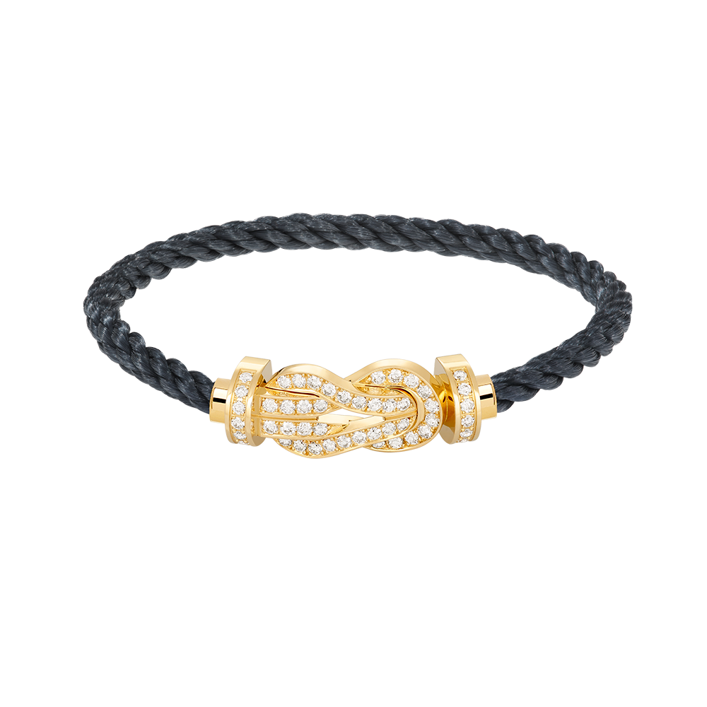 [Polaidi Jewelry]CHANCE LARGE 8 FIGURE BUCKLE FULLDIAMOND BRACELET GOLD