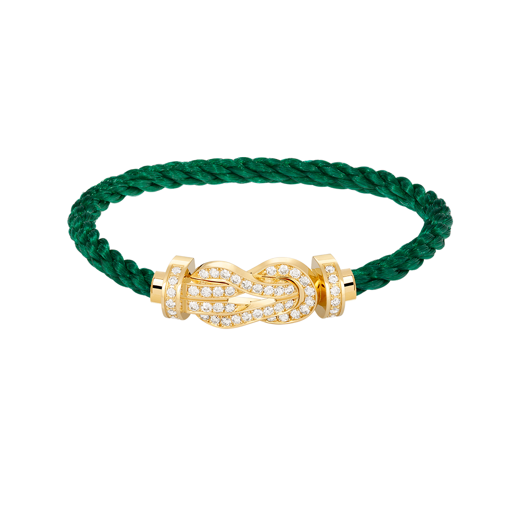 [Polaidi Jewelry]CHANCE LARGE 8 FIGURE BUCKLE FULLDIAMOND BRACELET GOLD