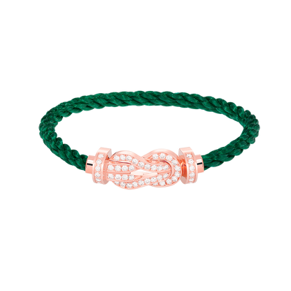 [Polaidi Jewelry]CHANCE LARGE 8 FIGURE BUCKLE FULL DIAMOND BRACELET ROSE GOLD