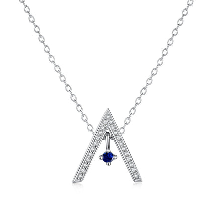 [Polaidi Jewelry]Sparkling "A" Shape Necklace