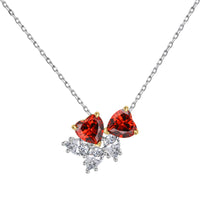 [Perlaura Jewelry ]Dainty Red Heart Necklace