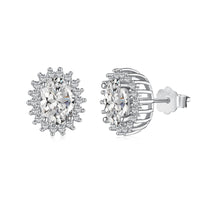 [Perlaura Jewelry ]Delicate Radiant Oval Cut Daily Earrings
