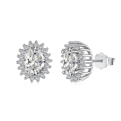 [Polaidi Jewelry]Delicate Radiant Oval Cut Daily Earrings