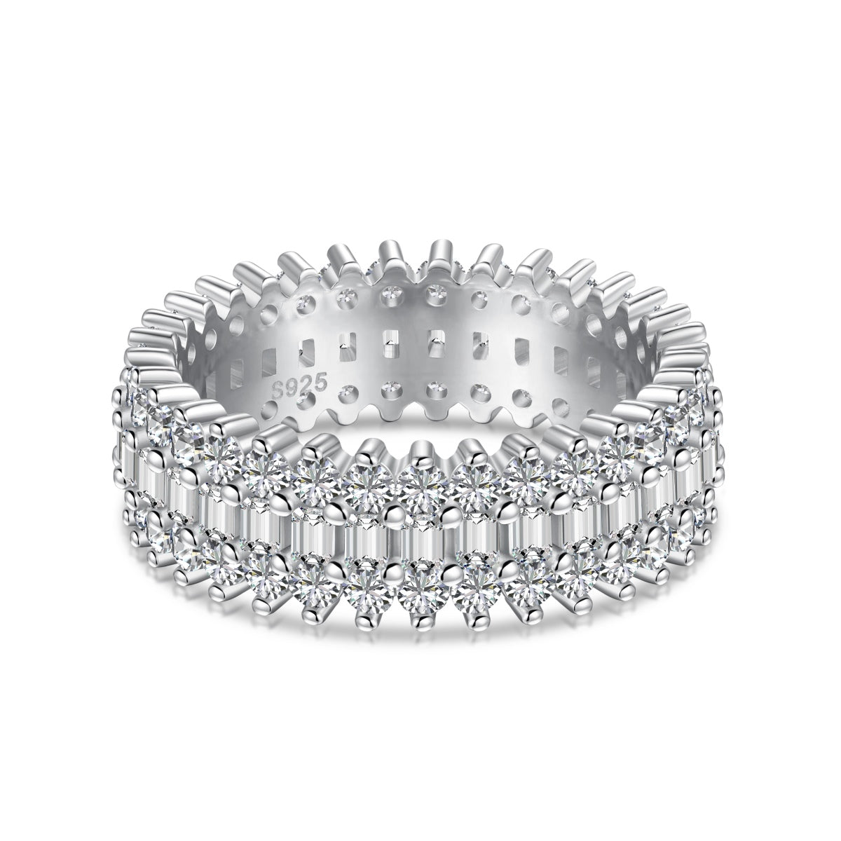 [Polaidi Jewelry]Ornate Colorful Radiant Cut Daily Ring