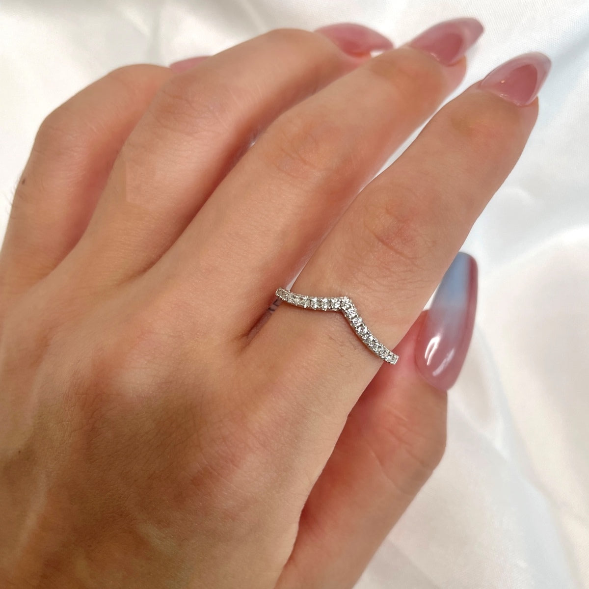 [Polaidi Jewelry]Elaborate Tennis Band Ring