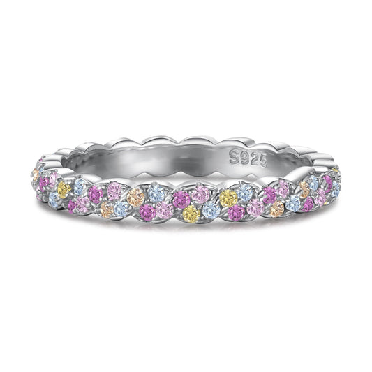 [Polaidi Jewelry]Dainty Ebullient Round Cut Daily Ring