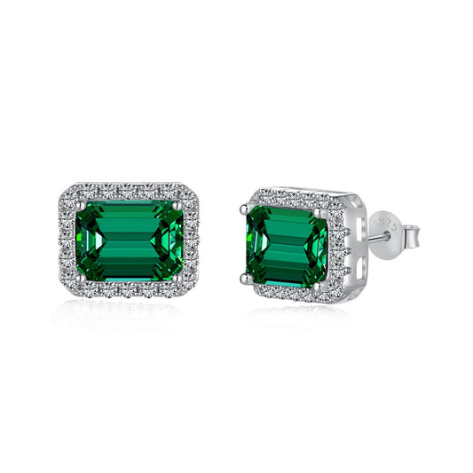 [Polaidi Jewelry]Luxurious Dainty Emerald Cut Banquet Earrings