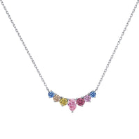 [Perlaura Jewelry ]Dainty Colorful Heart Necklace