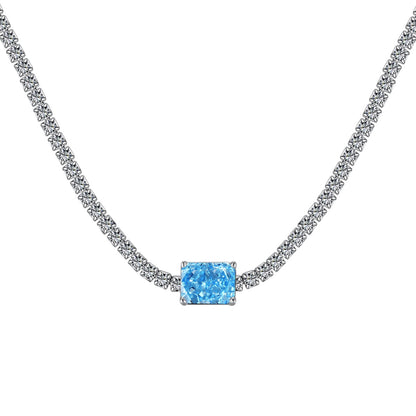 [Polaidi Jewelry]2.0 carat Ornate Emerald Cut Necklace