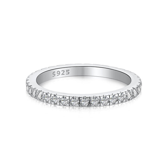 [Polaidi Jewelry]Delicate Sparkling Round Cut Daily Ring