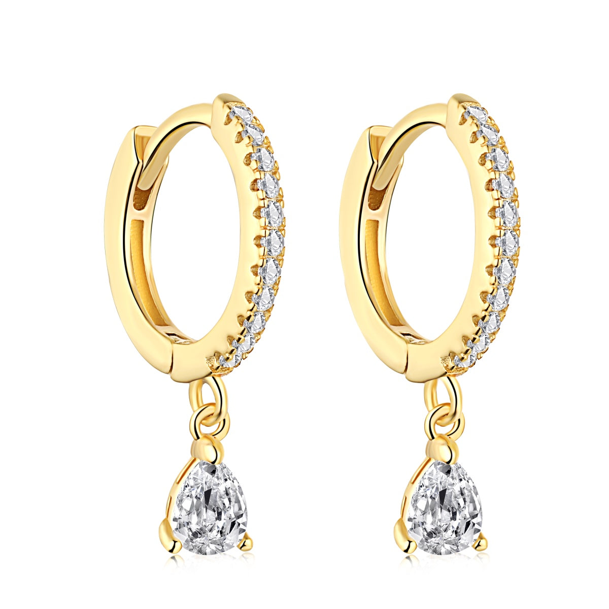 [Polaidi Jewelry]Luxurious Geometric Drop Earrings