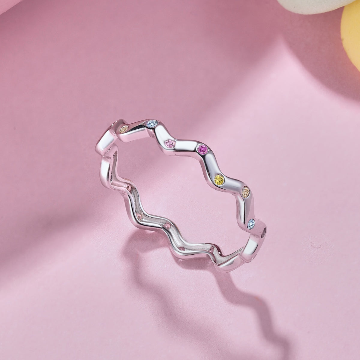 [Polaidi Jewelry]Ornate Vibrant Round Cut Daily Ring