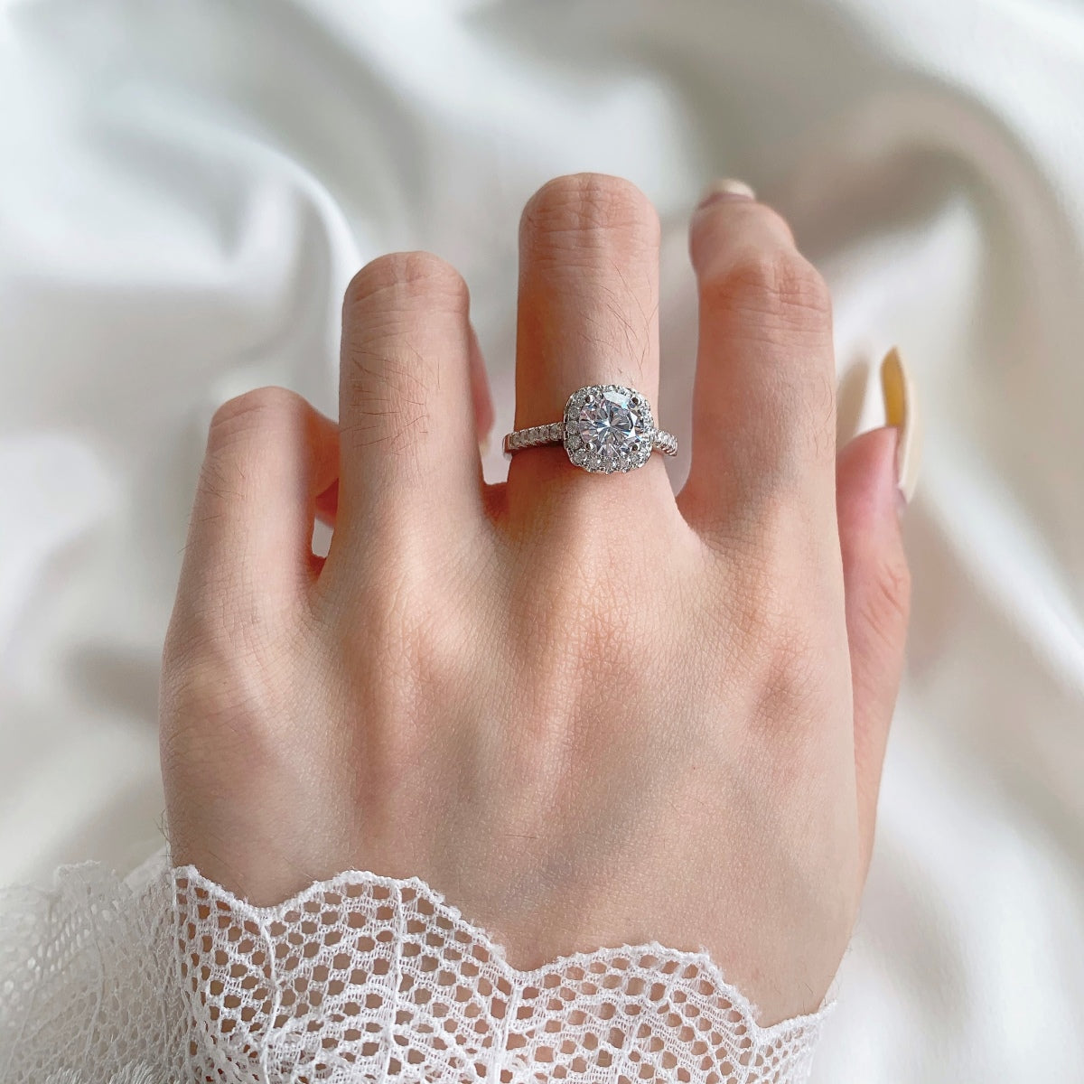 [Polaidi Jewelry]Dazzling Resplendent Round Cut Wedding Ring