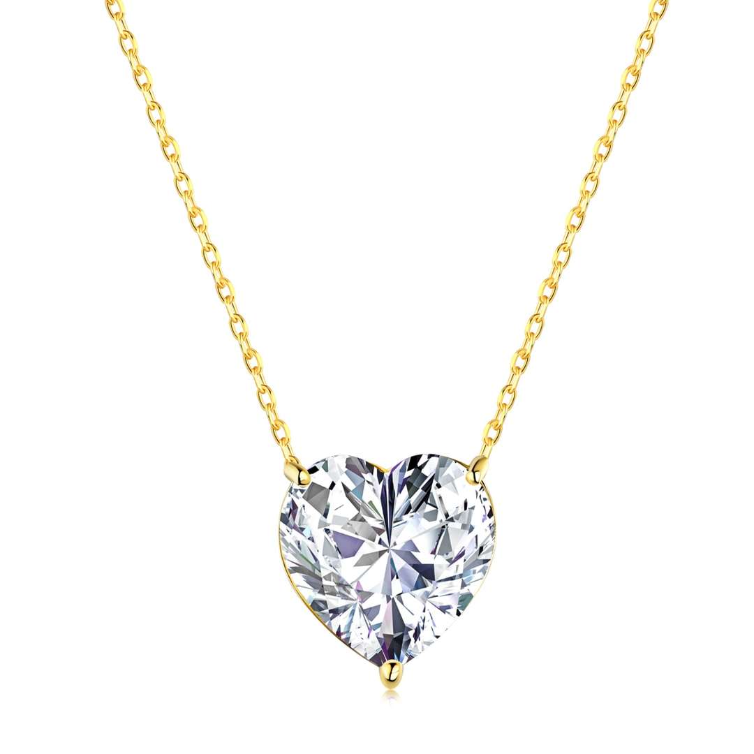[Polaidi Jewelry]6.0 carat Radiant Heart Shape Necklace