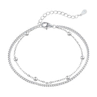 [Perlaura Jewelry ]Delicate Bead Double Layer Bracelet