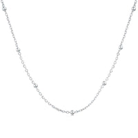 [Perlaura Jewelry ]Small Bead Clavicle Chain Simple Necklace