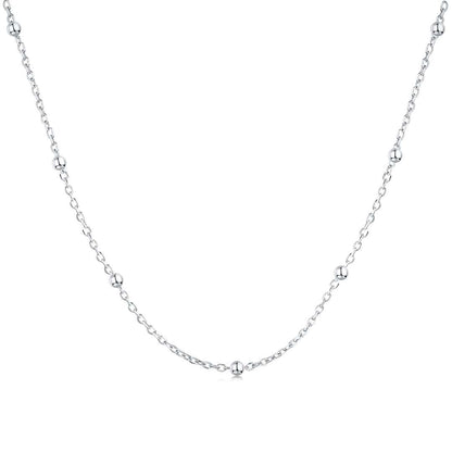 [Polaidi Jewelry]Small Bead Clavicle Chain Simple Necklace