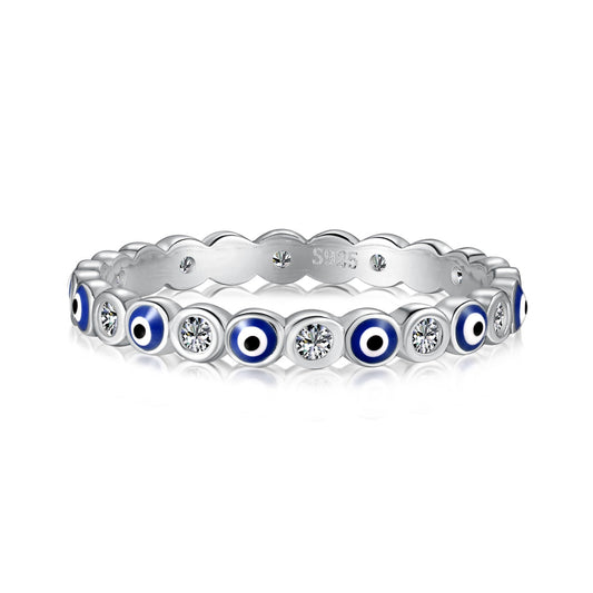 [Polaidi Jewelry]Sparkling Vibrant Round Shape Daily Ring