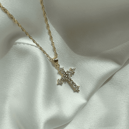 [Polaidi Jewelry]Delicate Cross Shape Necklace