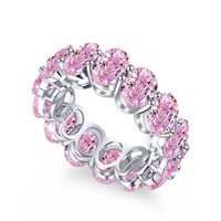 [Perlaura Jewelry ]Dainty Elongated Cushion Cut Tennis Ring