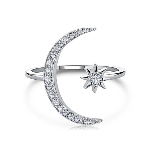 [Polaidi Jewelry]Eternity Moon & Star Ring