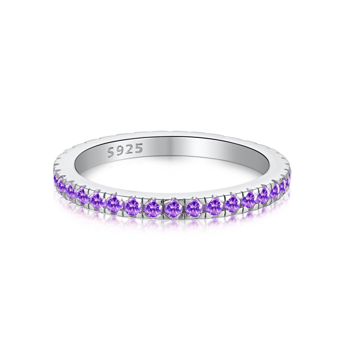 [Polaidi Jewelry]Delicate Sparkling Round Cut Daily Ring