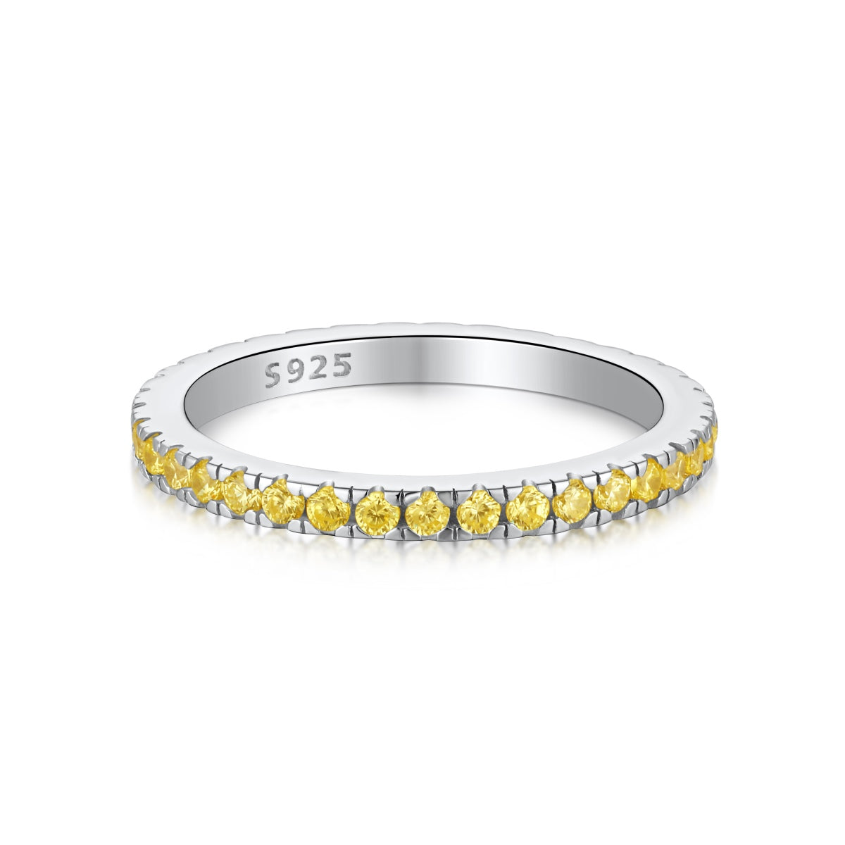 [Polaidi Jewelry]Delicate Sparkling Round Cut Daily Ring