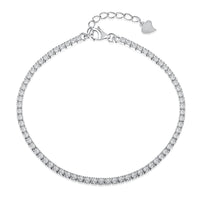 [Perlaura Jewelry ]Radiant Shinning Princess Cut Tennis Bracelet