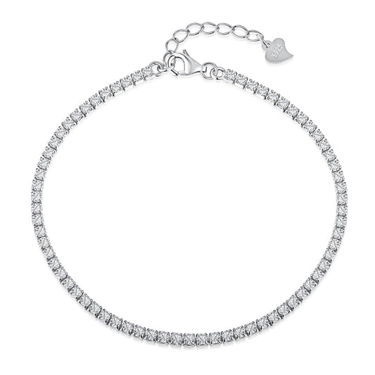 [Polaidi Jewelry]Radiant Shinning Princess Cut Tennis Bracelet