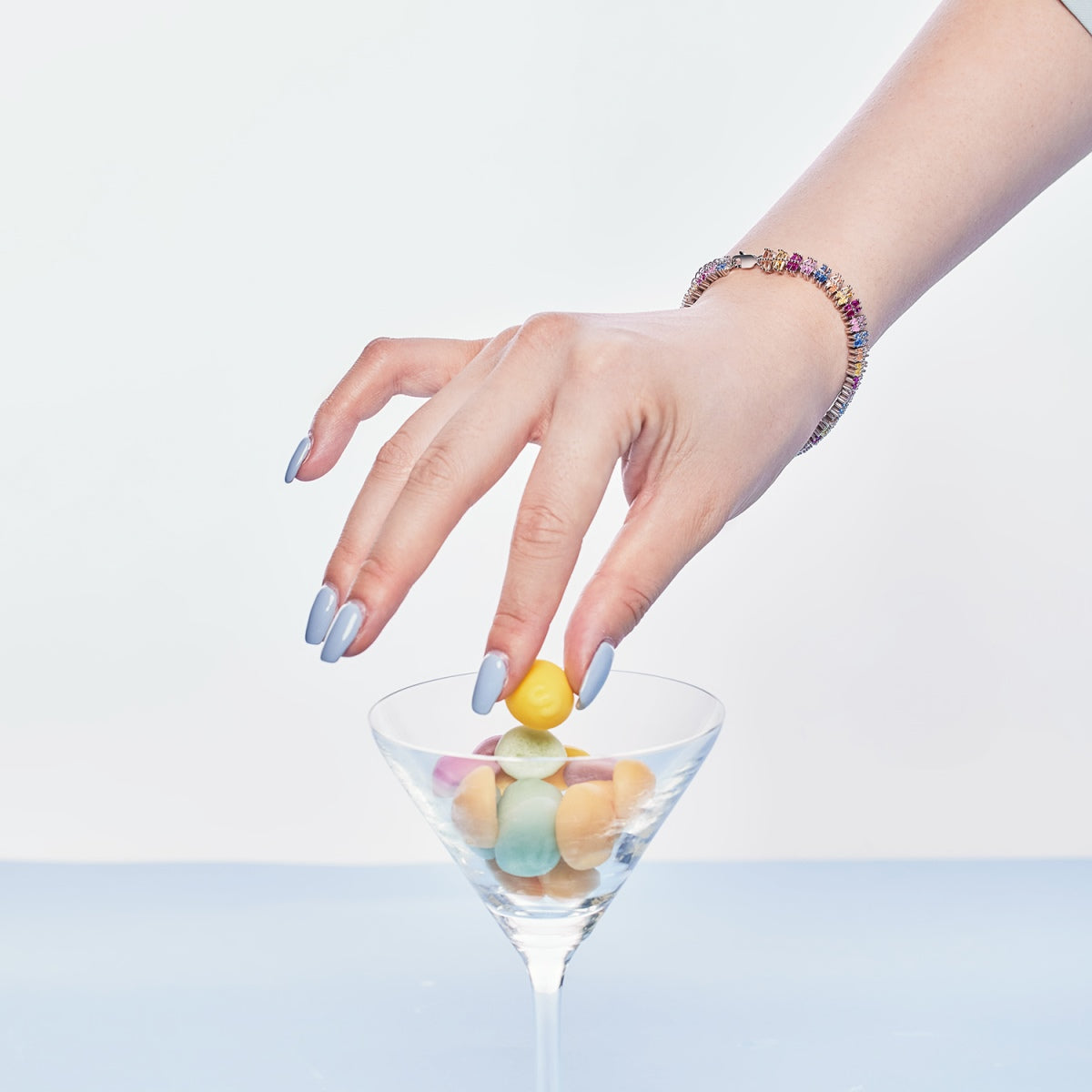 [Polaidi Jewelry]Sparkling Exquisite Multi Cut Party Bracelet