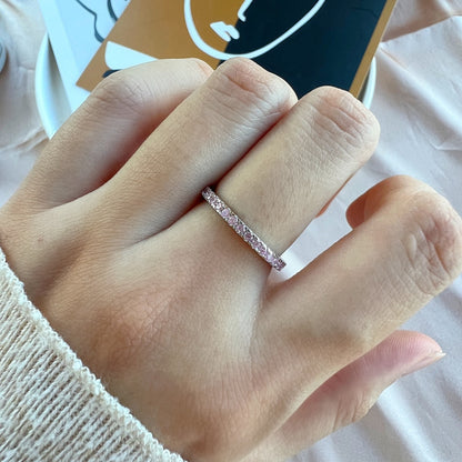 [Polaidi Jewelry]Delicate Sparkling Round Cut Daily Ring