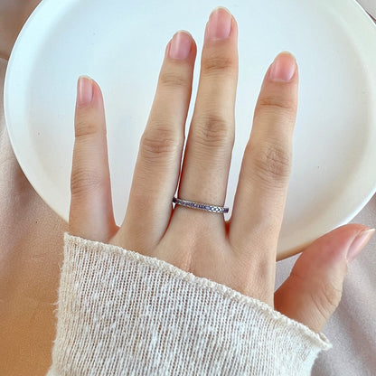 [Polaidi Jewelry]Delicate Sparkling Round Cut Daily Ring