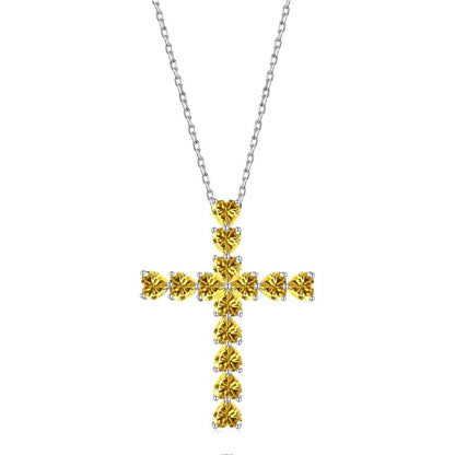 [Polaidi Jewelry]Radiant Cross Shape Necklace