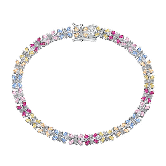 [Polaidi Jewelry]Radiant Colorful Emerald Cut Party Bracelet