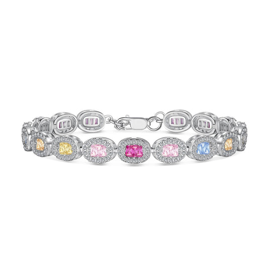 [Polaidi Jewelry]Exquisite Ornate Emerald Cut Daily Bracelet