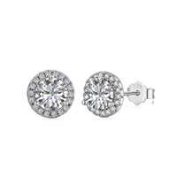 [Perlaura Jewelry ]Classic Princess Round Shape Earrings