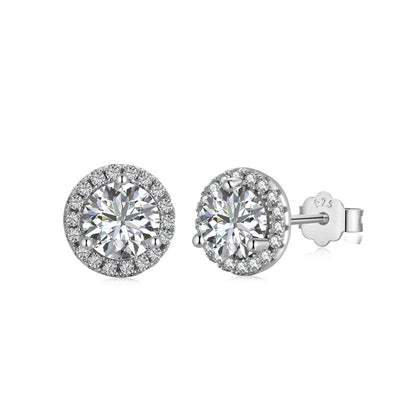 [Polaidi Jewelry]Classic Princess Round Shape Earrings