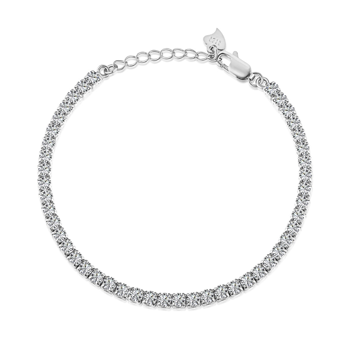 [Polaidi Jewelry]Sparkling Round Cut Daily Bracelet