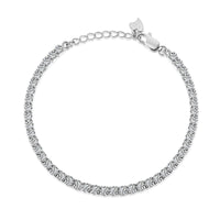 [Perlaura Jewelry ]Sparkling Round Cut Daily Bracelet