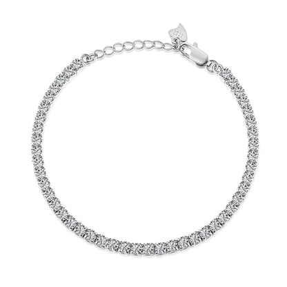 [Polaidi Jewelry]Sparkling Round Cut Daily Bracelet