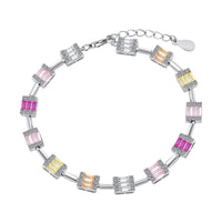 [Perlaura Jewelry ]Dainty Charming Emerald Cut Daily Bracelet