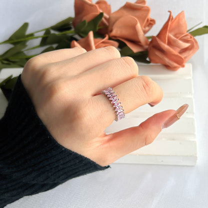 [Polaidi Jewelry]Gorgeous Marquise Cut Tennis Ring