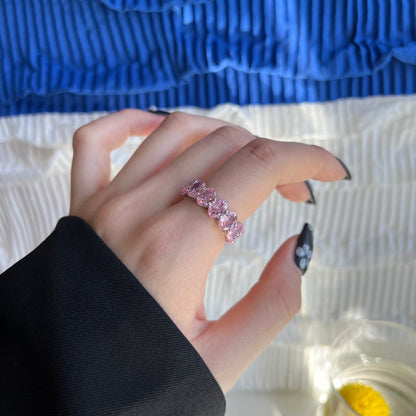 [Polaidi Jewelry]Dainty Elongated Cushion Cut Tennis Ring